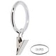 preview thumbnail 12 of 24, Meriville Drapery Curtain Rings with Clip - 1.5-Inch Inner Diameter with insert