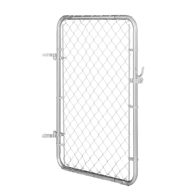 Galvanized Steel Chain Link Gate for Outdoor Yard and Garden