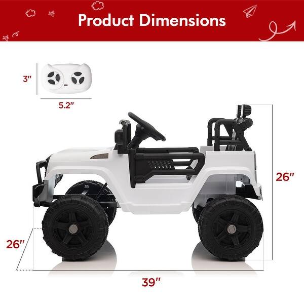 dimension image slide 4 of 5, Car Ride on Toys for Kids & Toddlers