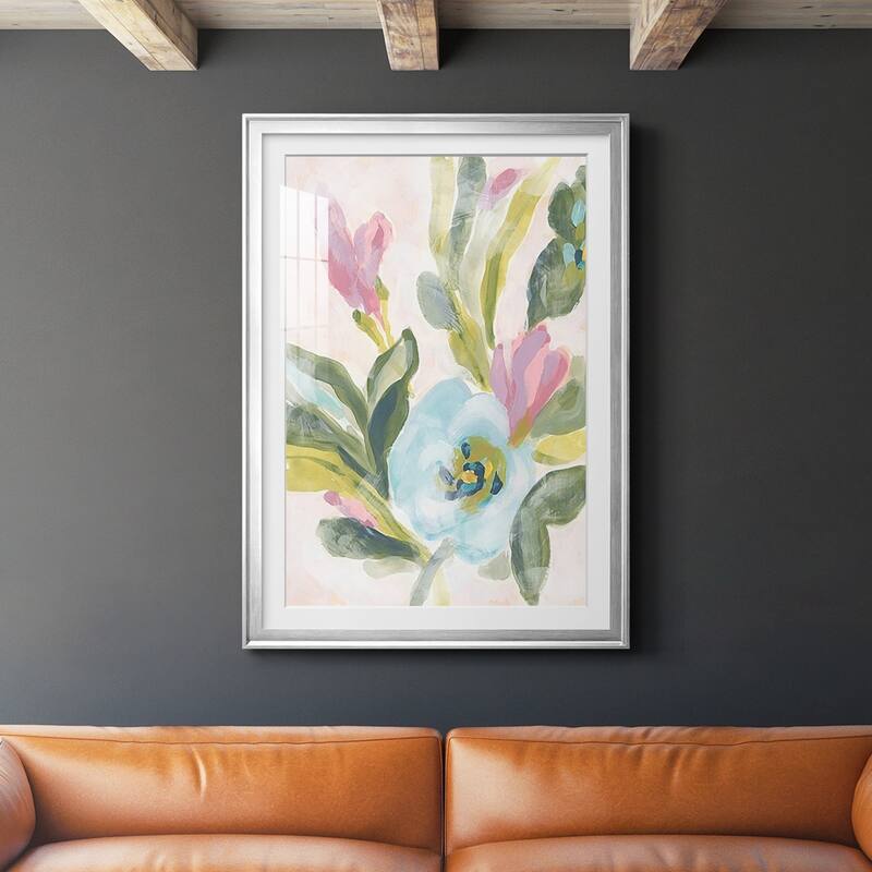 Floral Breeze Fresco II Premium Framed Print - Ready to Hang