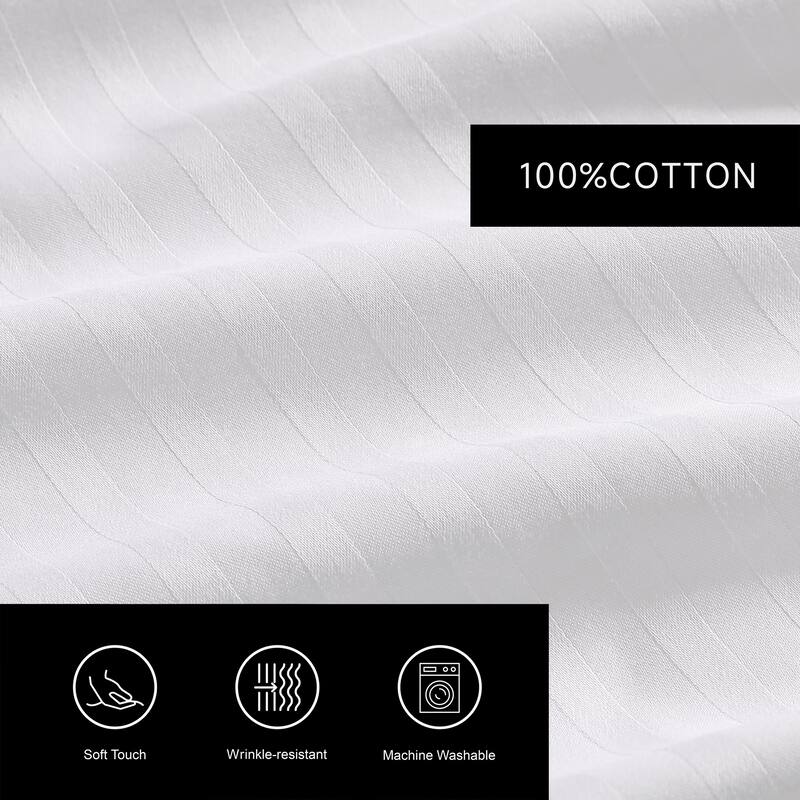 Vera Wang Dobby Stripe Cotton Sheet Set