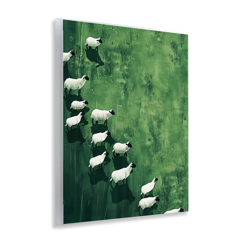 Stupell Wandering Sheep Abstraction Wall Plaque Art Design By Arlington Prints