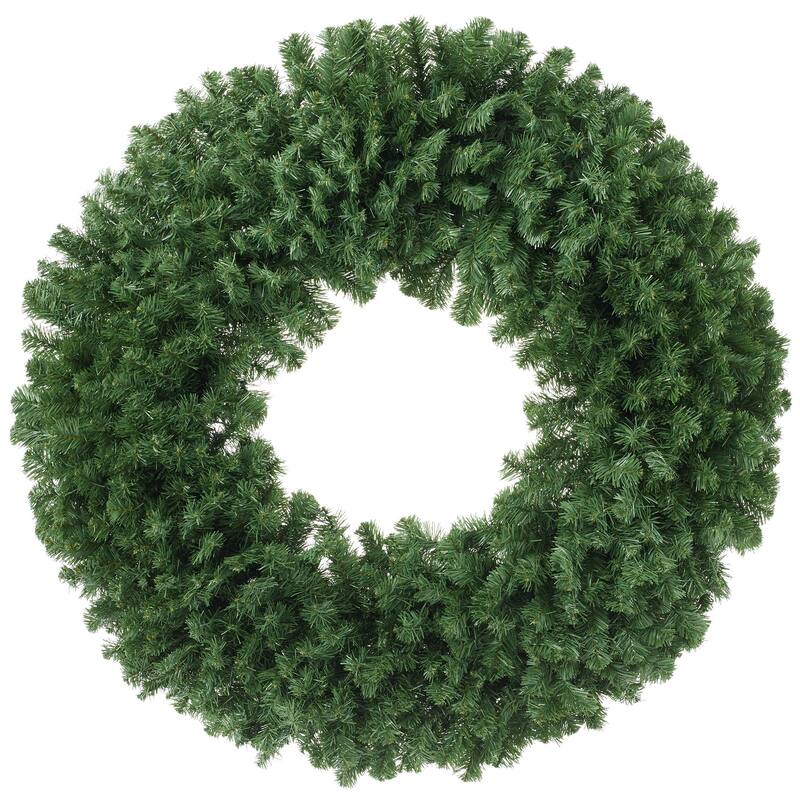 Green Fir Artificial Holiday Christmas Wreath Holiday Décor - Green - 60 Inch