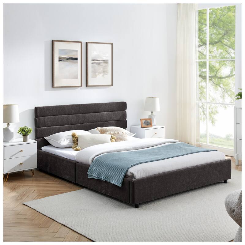 Queen size cushioned bed for Bedroom