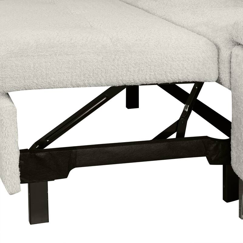 88.2" Chenille L-Shaped Sectional Sofa with Versatile Sofa Bed Design, Ample Storage Space, Two Cup Holders and USB Ports