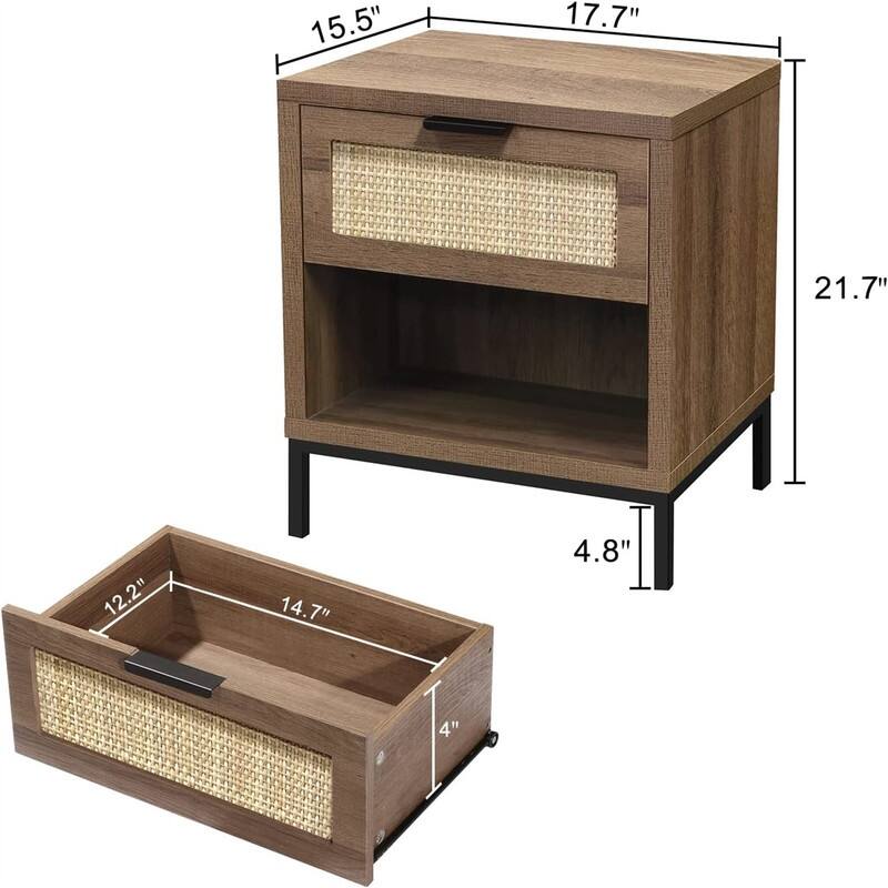 Nightstand with 3 Drawers