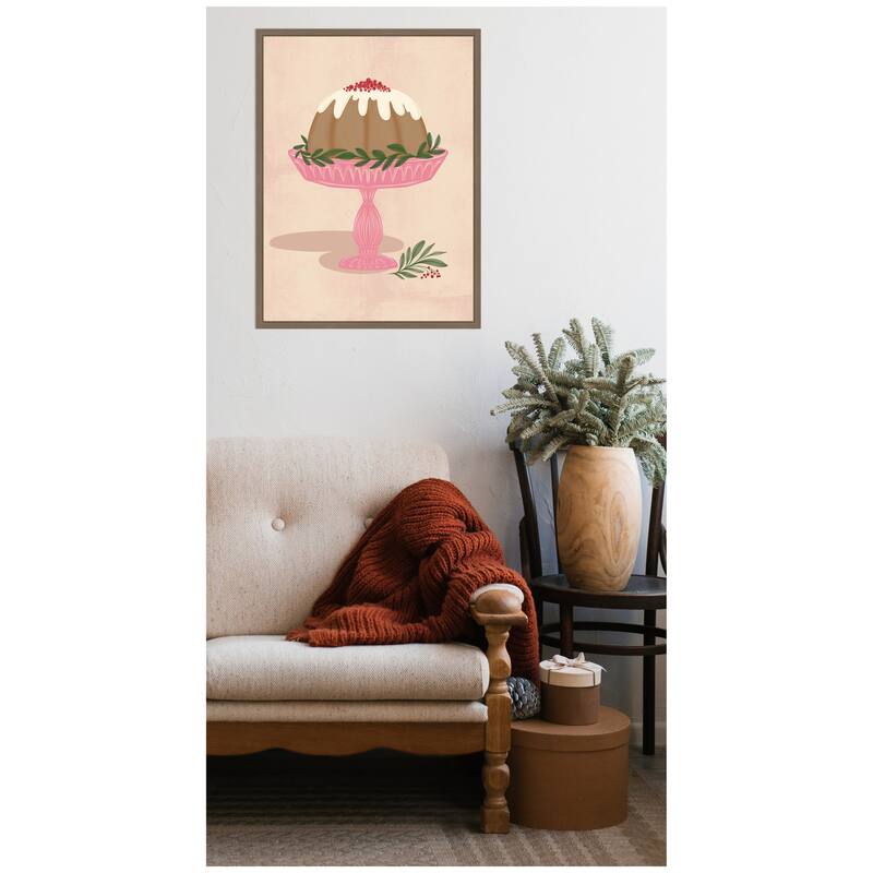 Kate and Laurel Framed Canvas Sweet Treats by Nikita Jariwala