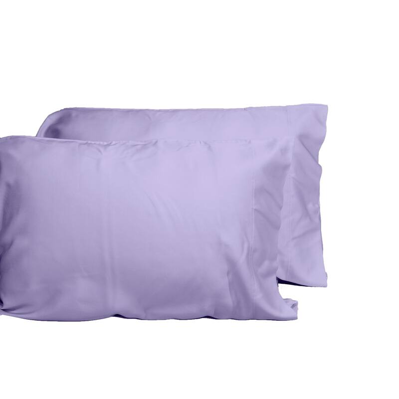 DTY Bedding Luxuriously Soft OEKO-TEX Certified Viscose from Bamboo 2 Piece Pillowcase Set(set is only Pillowcases) - Queen - Amethyst