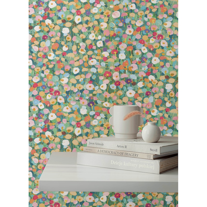 A-Street Prints Prato Green Petite Floral Wallpaper