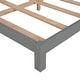 preview thumbnail 9 of 34, Full Size Kids Bed Wood Platform Bed with House-shaped Headboard , Gray