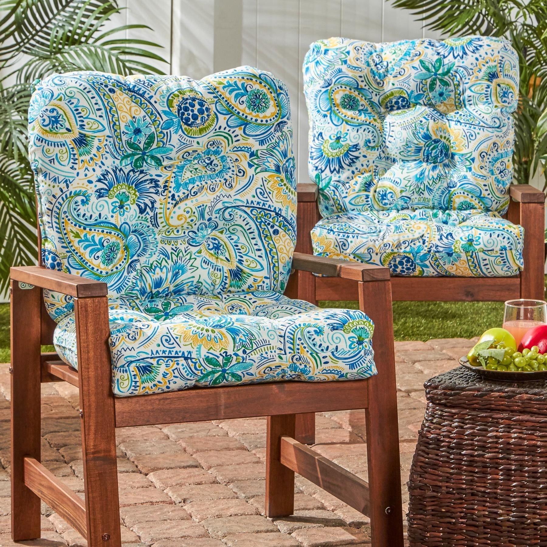 Paisley chair cushions outlet