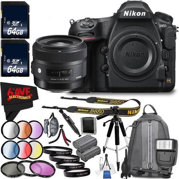 Nikon D850 Dslr Camera Body Only 1585 International Model Sigma 30mm F 1 4 Dc Hsm Art Lens For Nikon Bundle Overstock Nikon D850 Dslr Camera Body Only 1585 International Model Sigma 30mm F 1 4 Dc Hsm Art Lens For Nikon Bundle Overstock