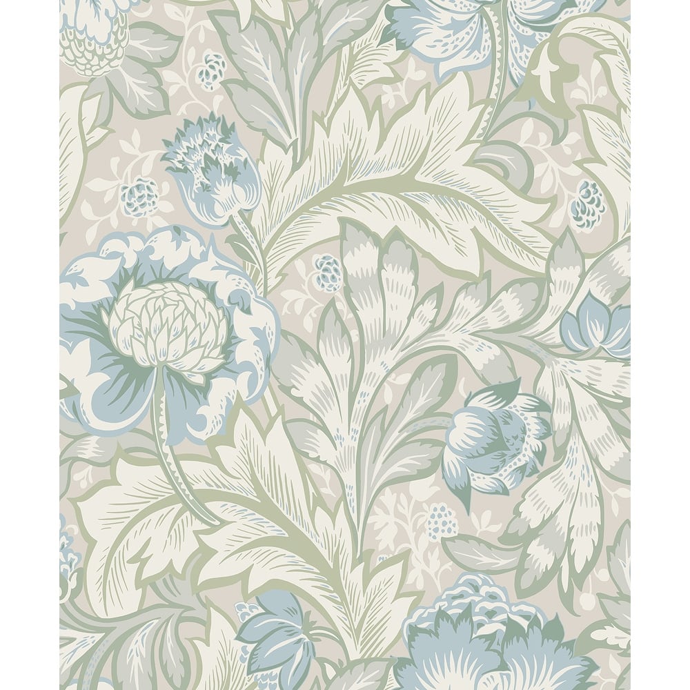 Seabrook Designs Acanthus Garden Nonwoven Unpasted Wallpaper
