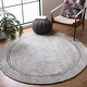 preview thumbnail 2 of 1, SAFAVIEH Handmade Abstract Adua Modern Wool Rug - Ivory/Navy - 9' x 12'