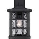 preview thumbnail 2 of 1, Stonington 1-Light Outdoor Wall Lantern in Mystic Black