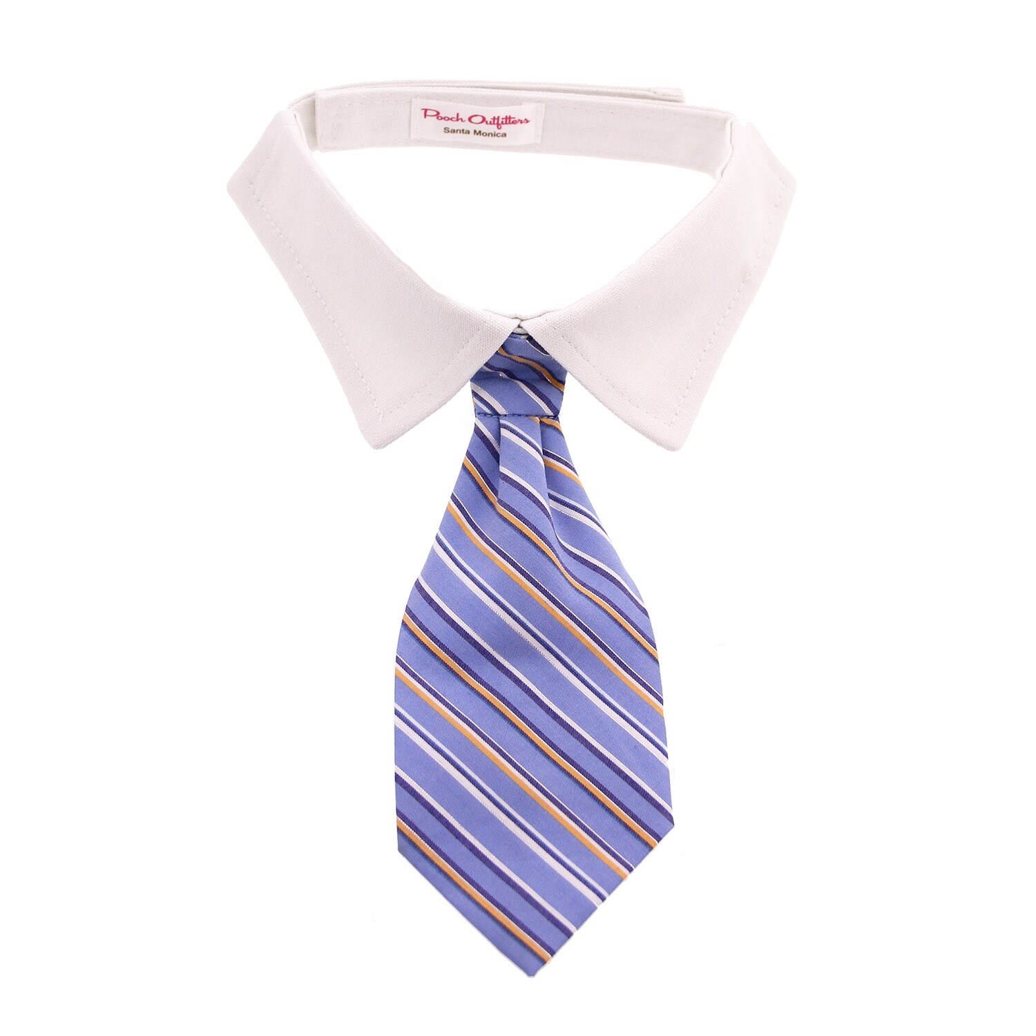 Kyle Dog Shirt Collar And Tie Blue Striped Medium Overstock 22653466