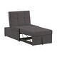 preview thumbnail 19 of 33, Winchester Convertible Ottoman Sleeper Lounge by iNSPIRE Q Classic