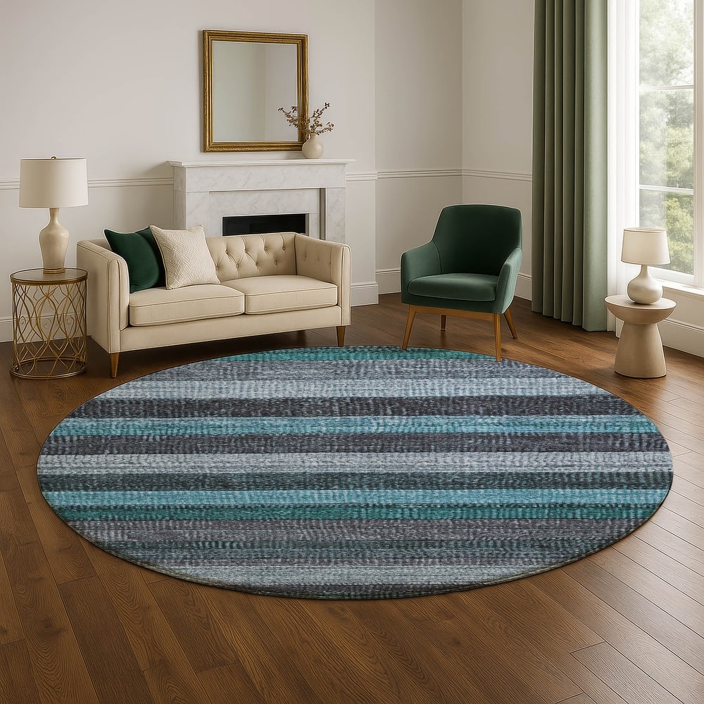 Premium Washable Super Soft Ombre Stripes Mayfield Rug