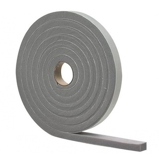 M-D Building Products 02279 Foam Window Seal – 1/2" X 1/4" X 17 Ft, Gray, For Large Gaps