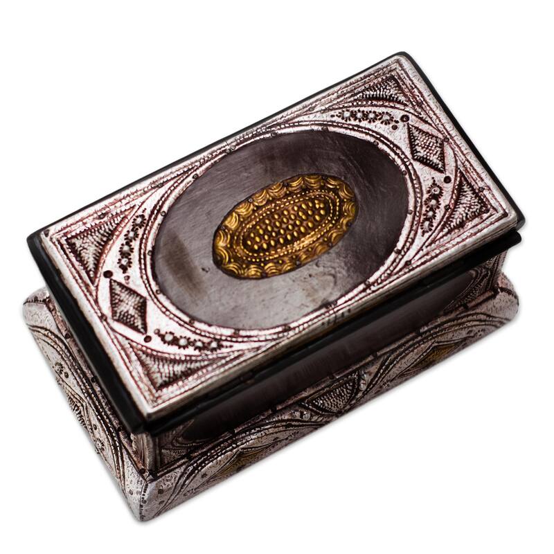 Novica Handmade Royal Jewels Wood Jewelry Box