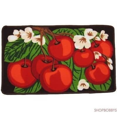 Cherry Bunch Non-Slip Kitchen Mat, 17x29 Inches - 17x29 Inches