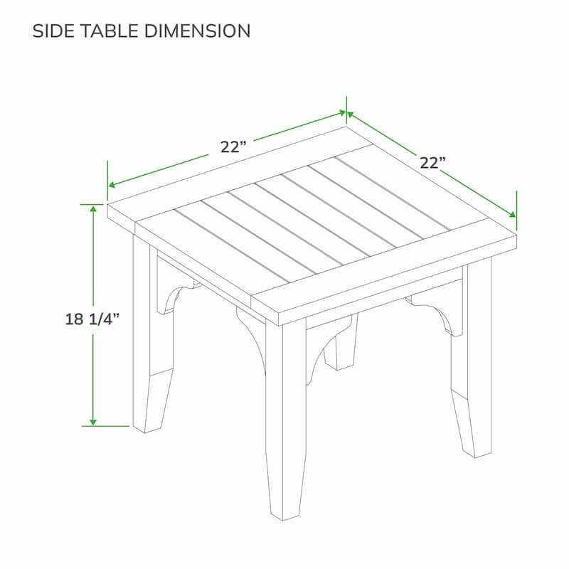 Cambridge Casual Leon 5-piece Teak Wood Patio Conversation Set