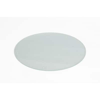 Chop-Chop Round Glass Cutting Board Or Counter Saver, 16 Inches
