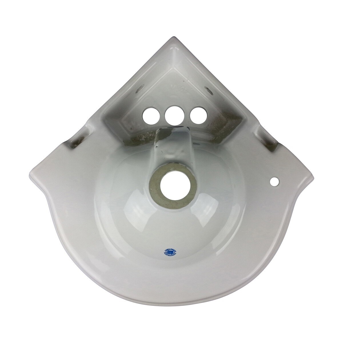 Corner Wall Mount Small Bathroom Sink White Gloss China Portsmouth With Bracket