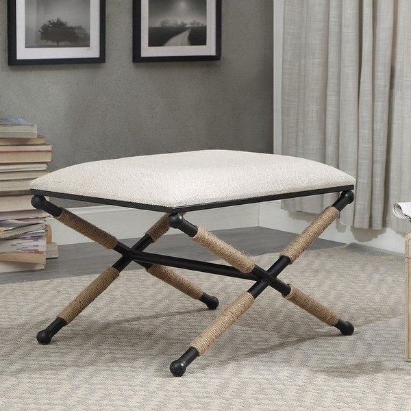 Ella Campaign Accent Stool. Opens flyout.