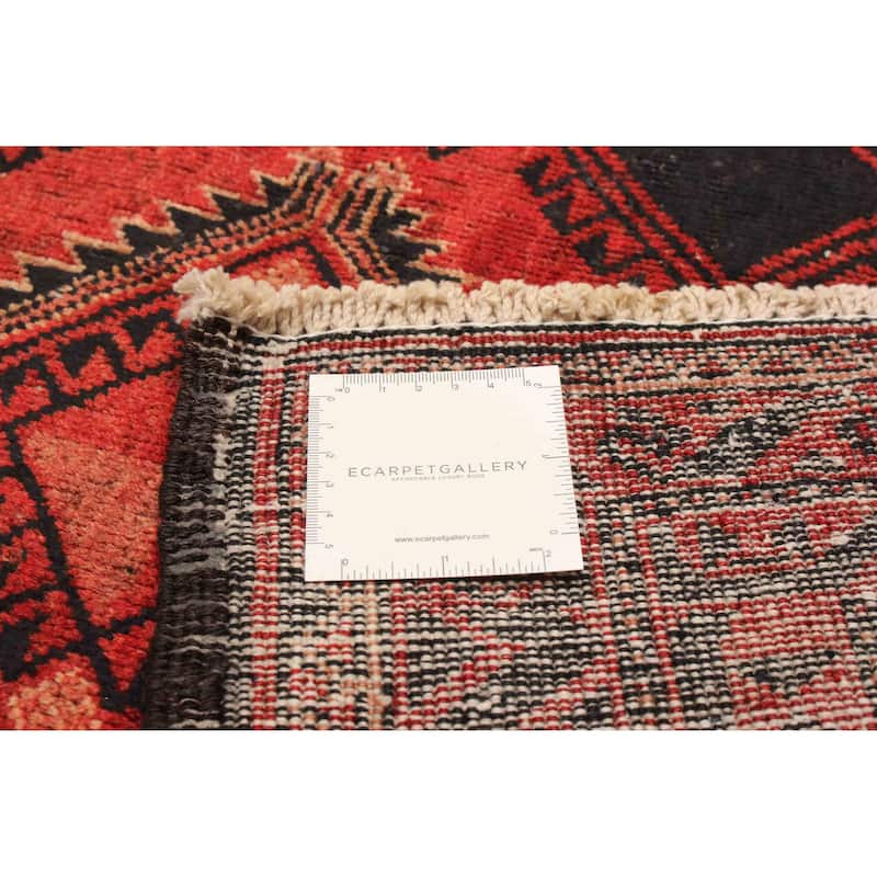 ECARPETGALLERY Hand-knotted Baluch Red Wool Rug - 3'9 x 7'5
