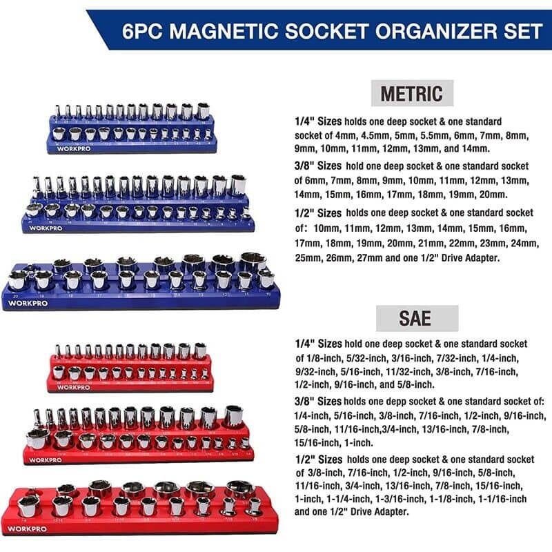 Magnetic Socket Organizer Set - On Sale - Bed Bath & Beyond - 39294352