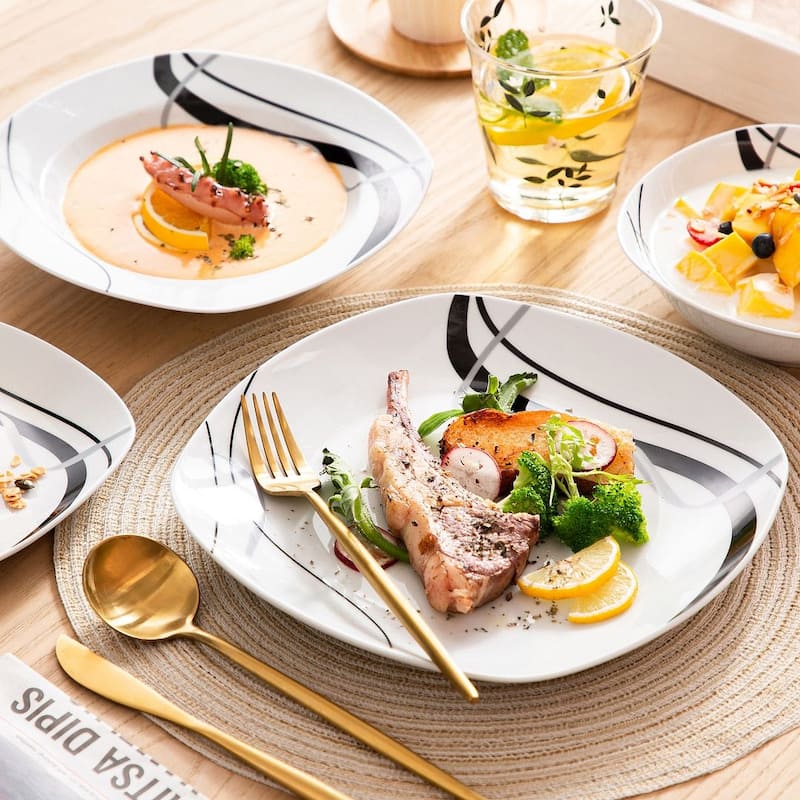 VEWEET Fiona Porcelain Dinnerware Set