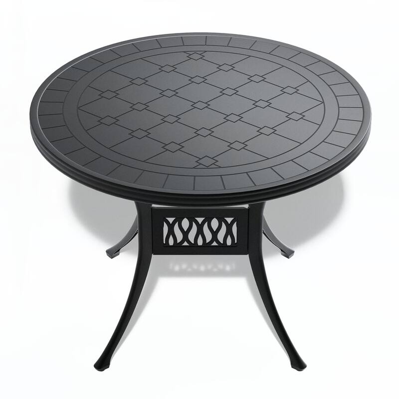 Cast Aluminum Patio Dining Table