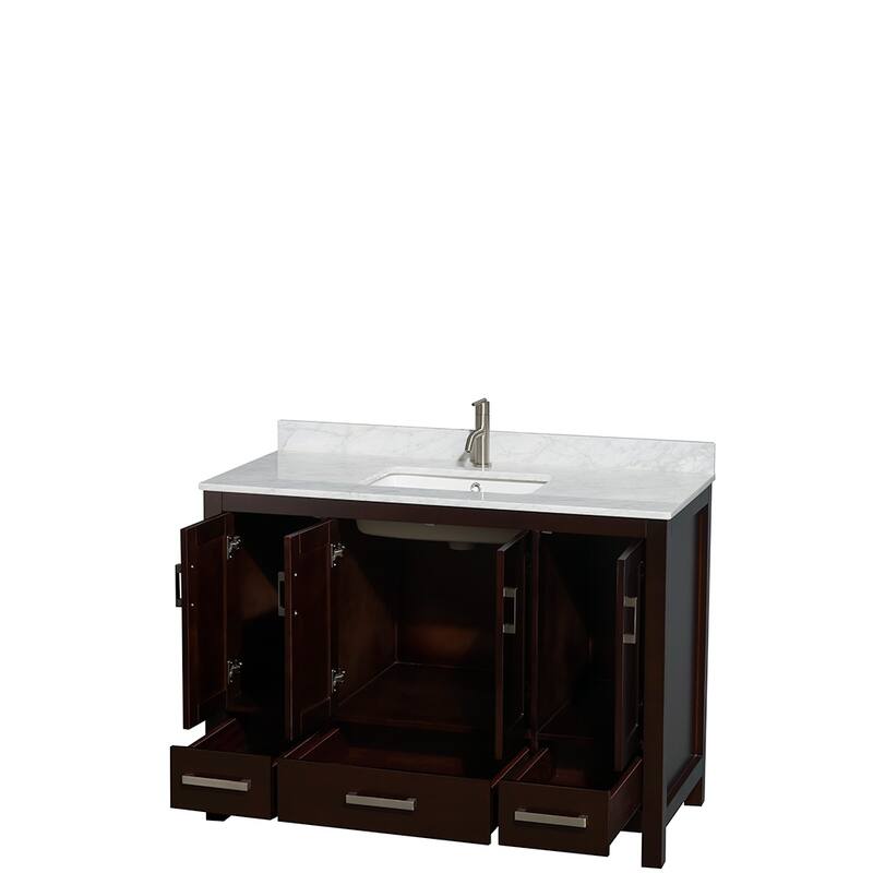 Wyndham Collection Sheffield Single Vanity Set