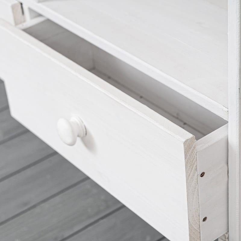 Outdoor Wooden Potting Bench Table with 2 Drawers and Open Shelves