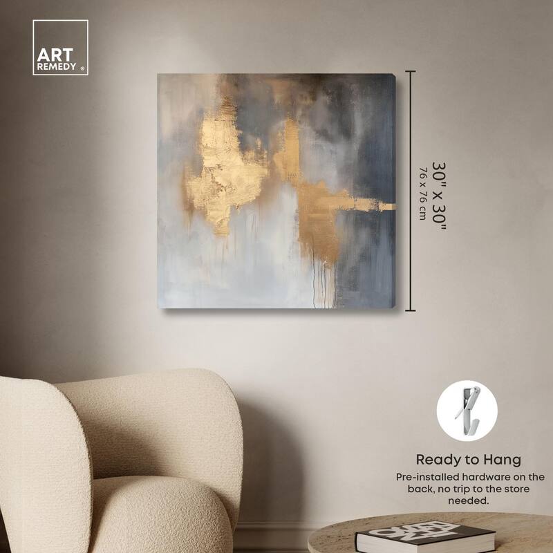 Golden Imprint Canvas by Art Remedy, Gallery Wrapped