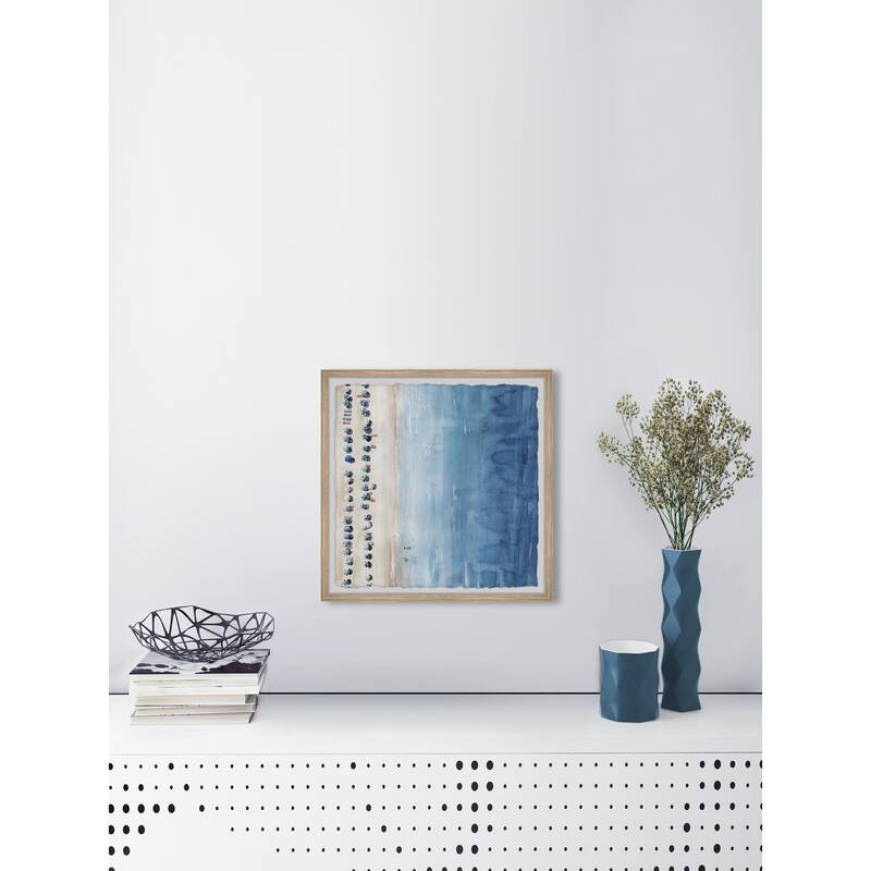 Blue Sun Loungers II Framed Wall Art, Elegant Home Touch - Sophisticated Artwork for Refined Décor