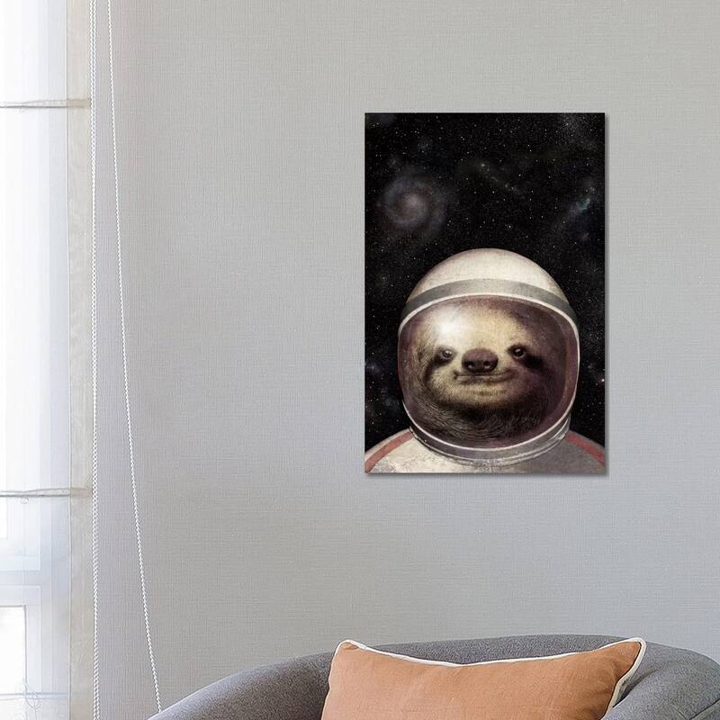 iCanvas "Space Sloth" by Eric Fan Canvas Print