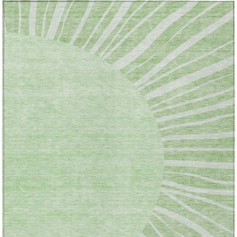 HomeRoots Abstract Transitional Rectangle Outdoor Rug
