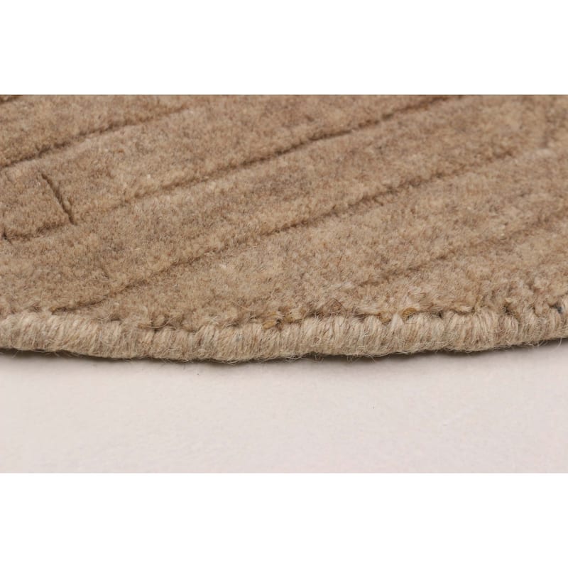 Kashkuli Gabbeh Tan Rug 4'0" x 4'0" - 4'0 x 4'0
