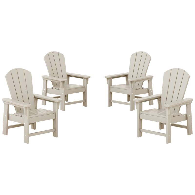 Laguna Kids Outdoor Poly Adirondack Chair (Set of 4) - Sand