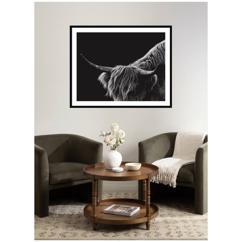 Kate and Laurel Scottish Highland No. 6 by Crystal Lynn Collins Framed Wall Art Print
