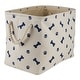 preview thumbnail 55 of 104, DII Polyester Pet Bin Paw/Bone Rose Rectangle Large Large Rectangle Blue