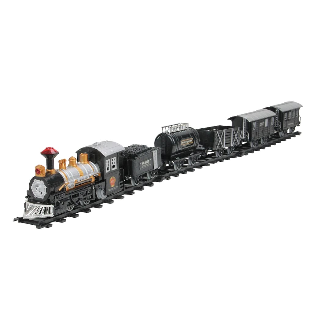 17-Piece Black Consummate Animated Classic Train Set - 8"