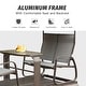 preview thumbnail 4 of 3, Domi 4-Seat Aluminum Outdoor Glider Swing with Canopy for Patio or Garden