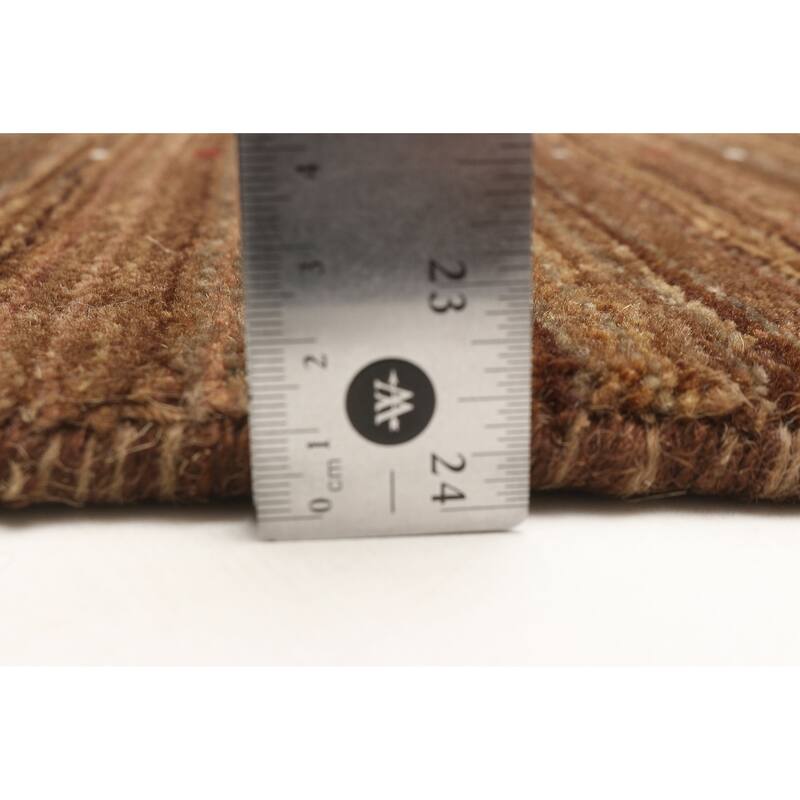 ECARPETGALLERY Hand Loomed Kashkuli Gabbeh Brown Wool Rug - 5'0 x 7'9