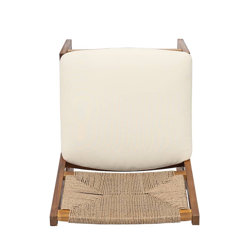 Christopher Knight Home - Arly Outdoor Acacia Wood Dining Set with Woven Wicker Chairs & 70" Oval Dining Table