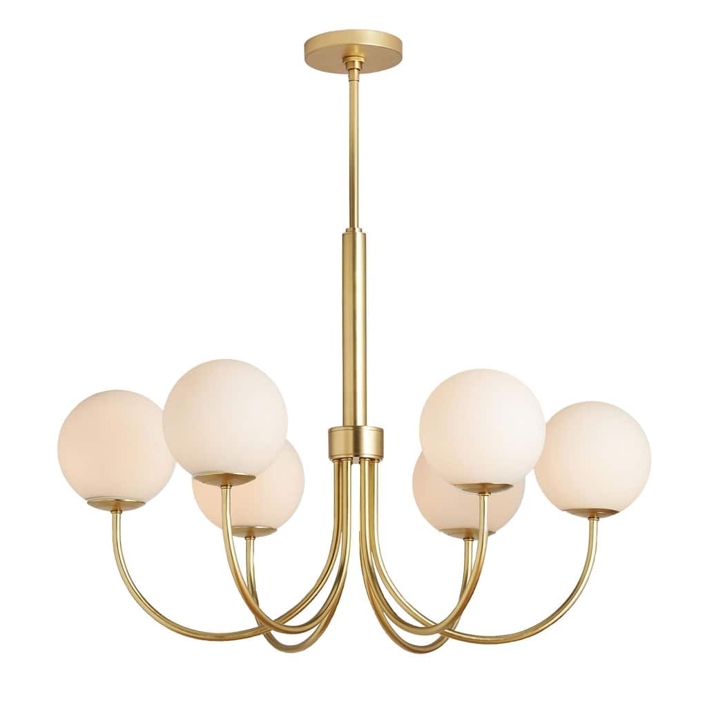 Bard Globe Chandelier - White - 30"