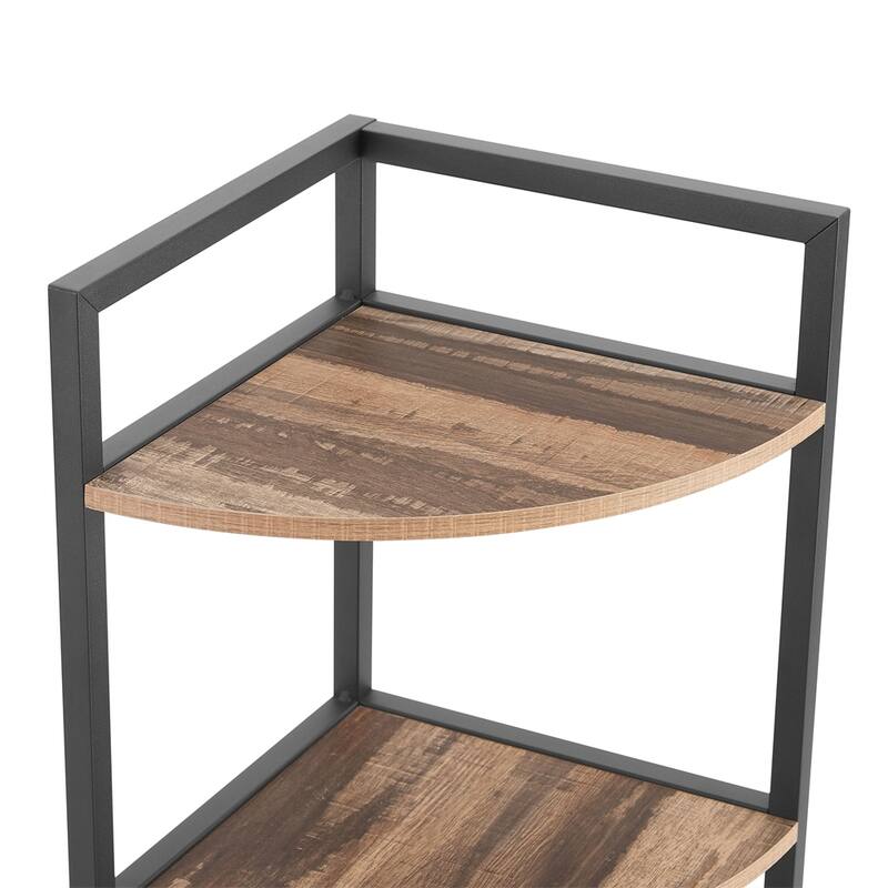6-Tier Corner Open Shelf Modern Bookcase