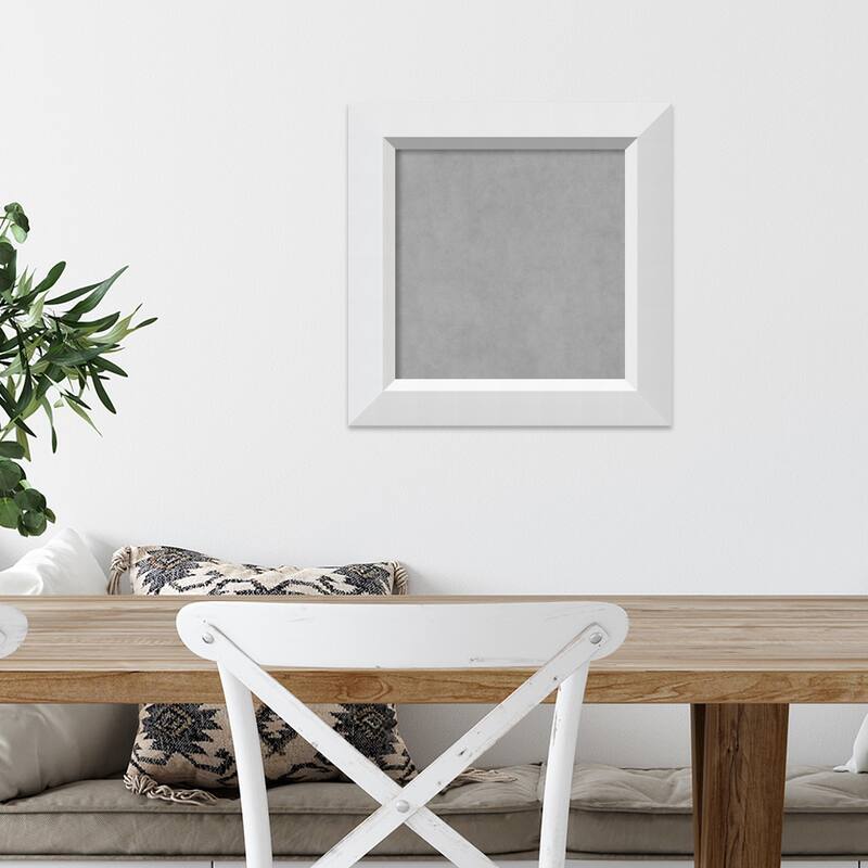 Framed Magnetic Board, Blanco White